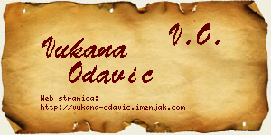 Vukana Odavić vizit kartica